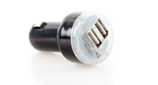 CHARGEUR VOITURE ALLUME CIGARE DOUBLE USB