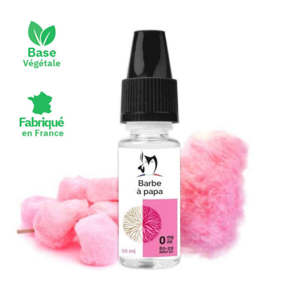e-liquide sans-propylene glycol barbe a papa