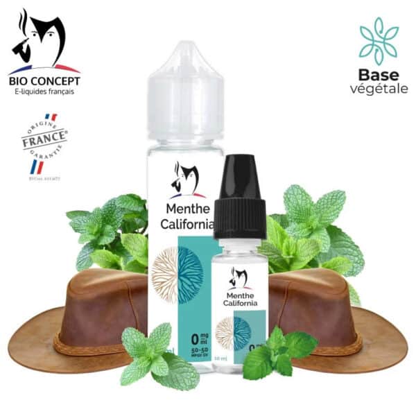 e-liquide bio concept Menthe California (anciennement Menthe Tabac)
