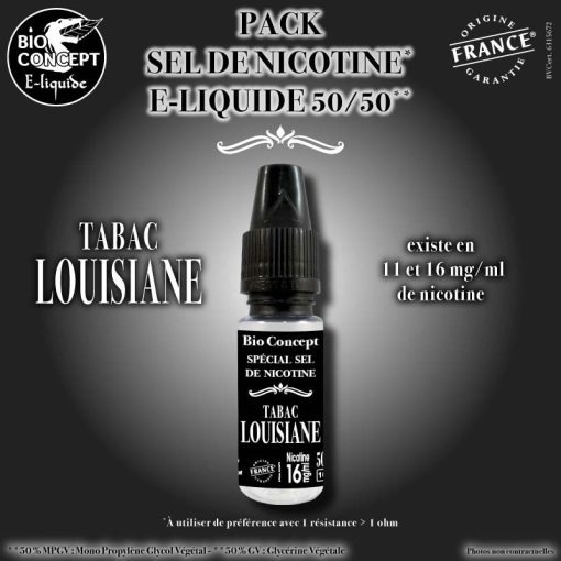 E-liquide Louisiane au Sel de Nicotine