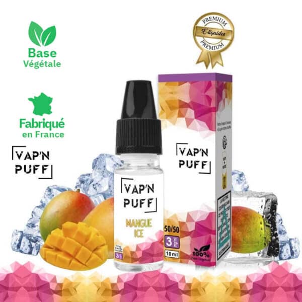 E-liquide Puff Gout Mangue ice 10ml