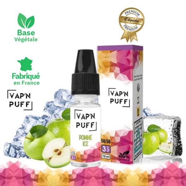 E-liquide Puff Gout Pomme ice 10ml