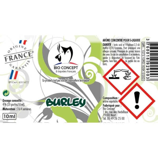 burley arome eliquide-diy 10ml-2