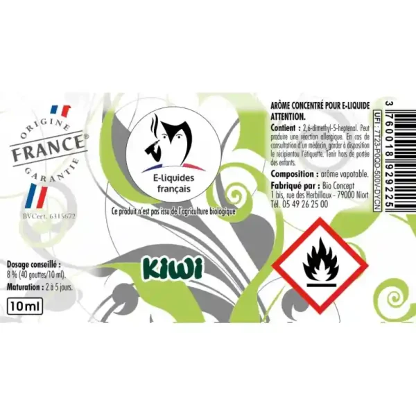 Arôme DIY Kiwi Etiquette