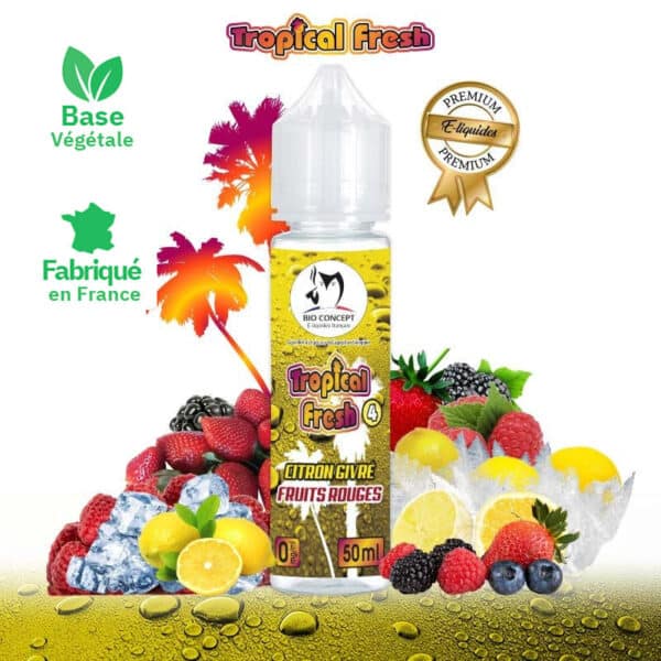 e-liquide sans propylene glycol tropical-fresh 4 grand format