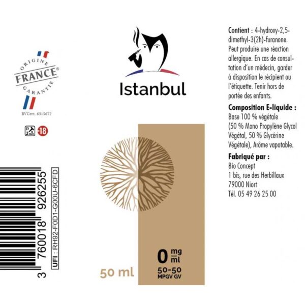 E-liquide Tabac Istanbul 50ml 2