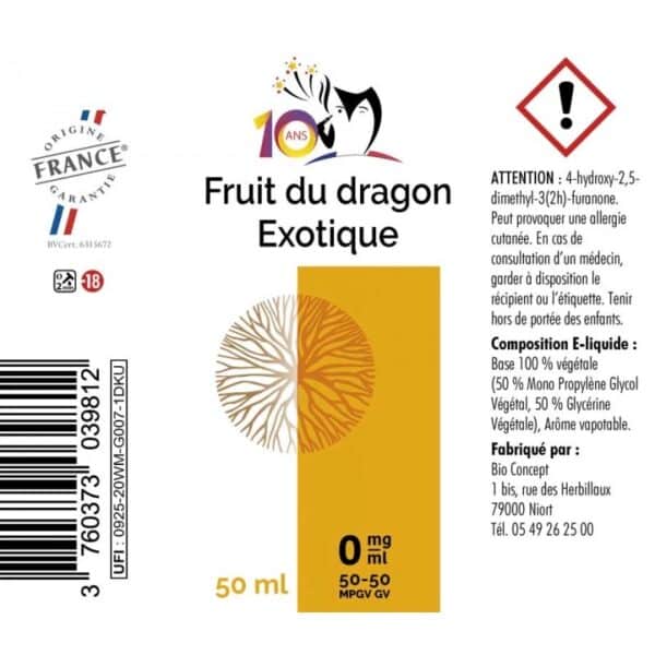 e-liquide fruit du dragon exotique