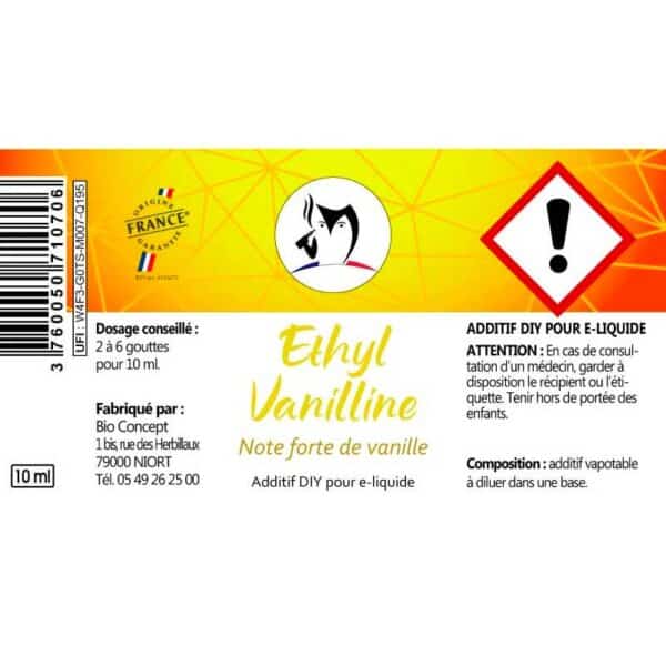 additif diy ethyl-vanilline etiquette