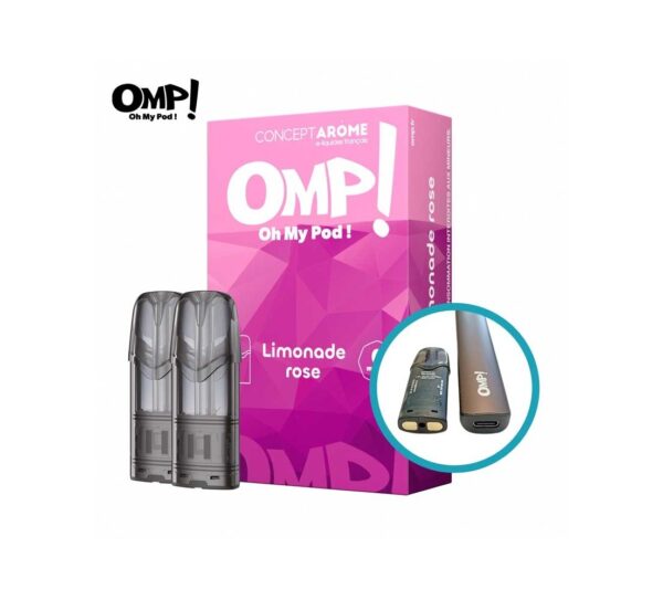 recharge pod gamme omp limonade rose