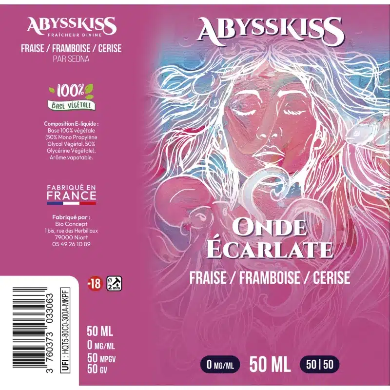 E-liquide Onde Ecarlate - AbyssKiss | France Clope