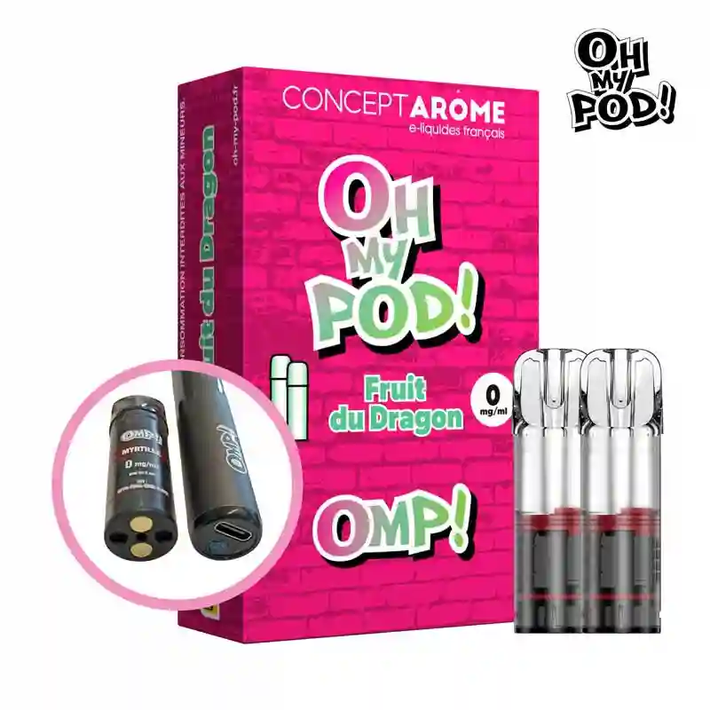 Recharge Elfbar pas cher Fruit du dragon  Cartouche OMP 2ml | France Clope