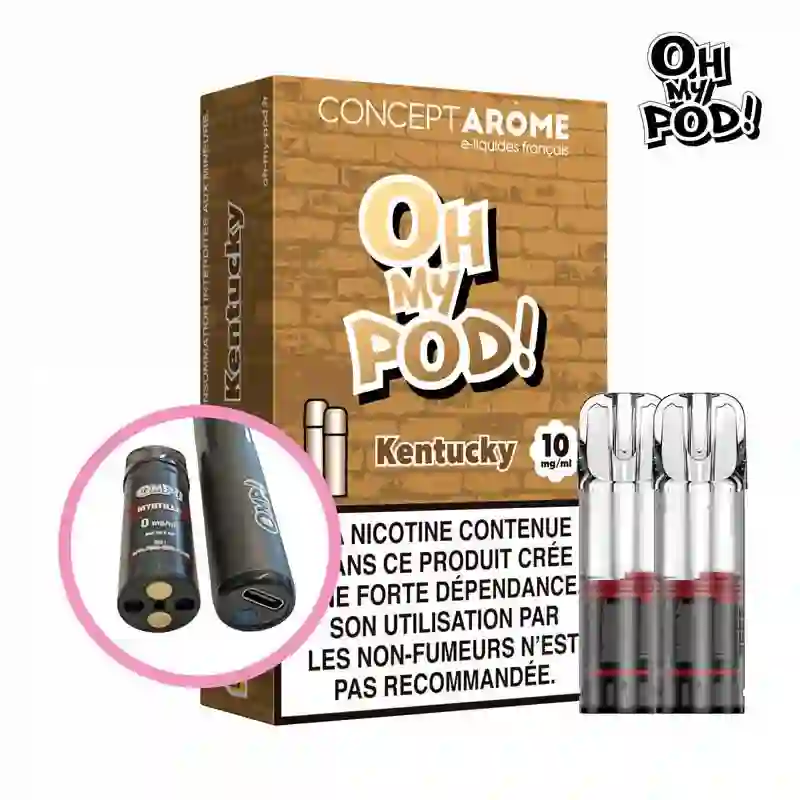 Recharge Elfbar pas cher Kentucky  Cartouche OMP 2ml | France Clope