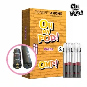 Recharge Elfbar pas cher Pomme  Cartouche OMP 2ml | France Clope