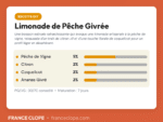 Carte de dosage recette DIY Limonade de Pêche Givrée