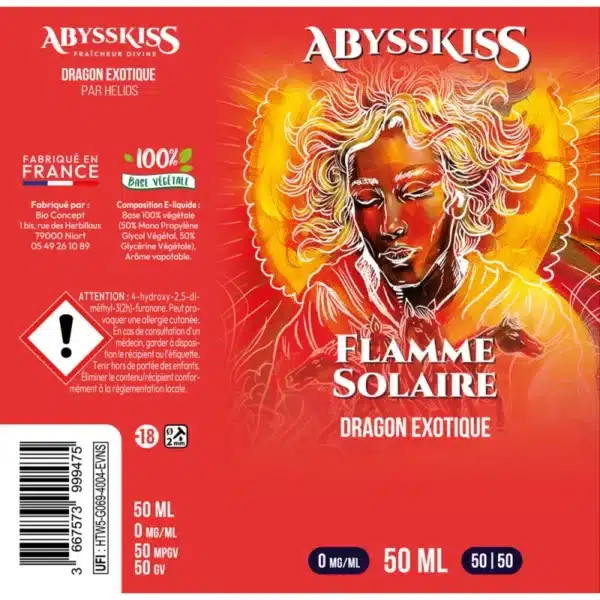 Flamme Solaire Abysskiss 50ml Etiquette