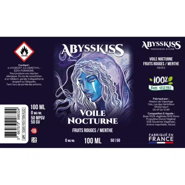 Voile Nocturne Abysskiss 100ml Etiquette