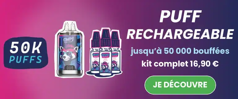Puff rechargeable Oh My Puff 50 000 bouffées